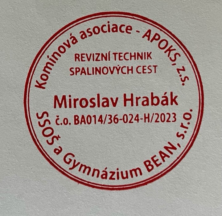 Certifikace APOKS – revizní technik spalinových cest.